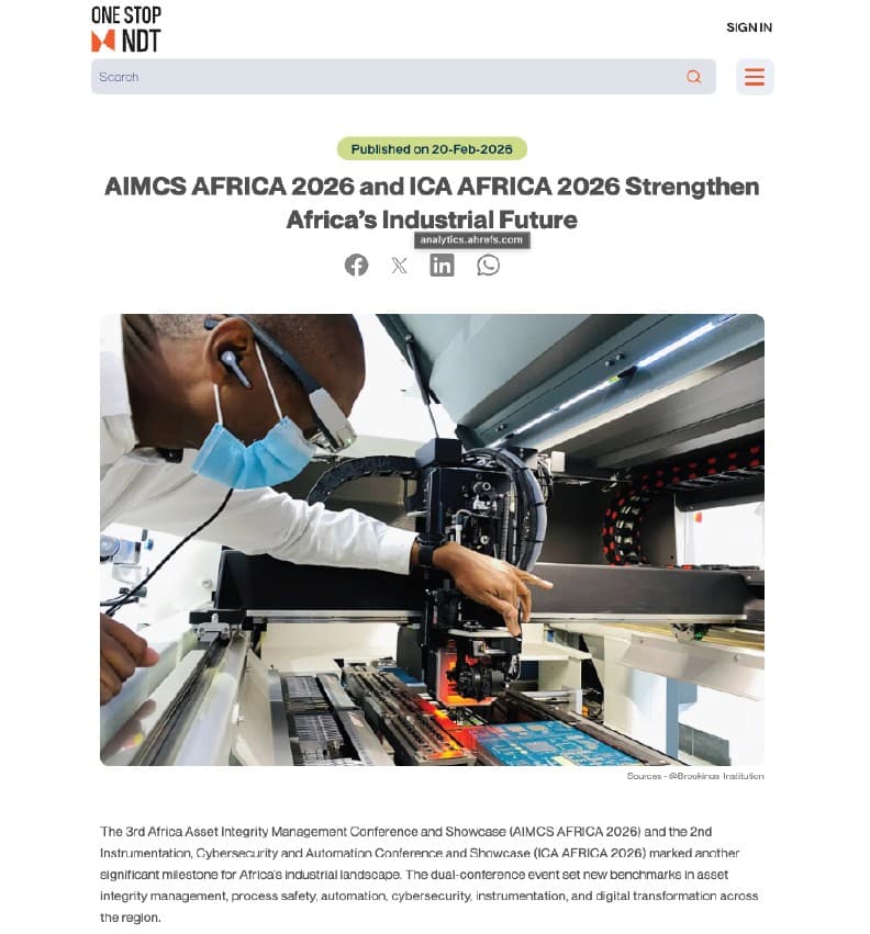 AIMCS AFRICA 2026 and ICA AFRICA 2026 Strengthen Africa's Industrial Future
